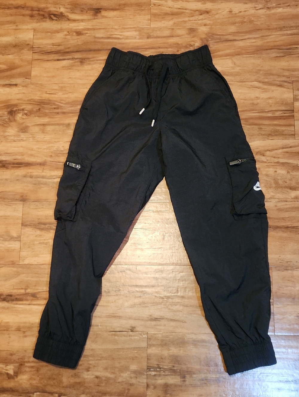 Nike Black Cargo Joggers with Zip Pockets